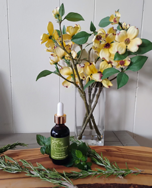 Precious Bloom Rosemary Hair and Scalp Strengthening Oil for Hair and Beard.